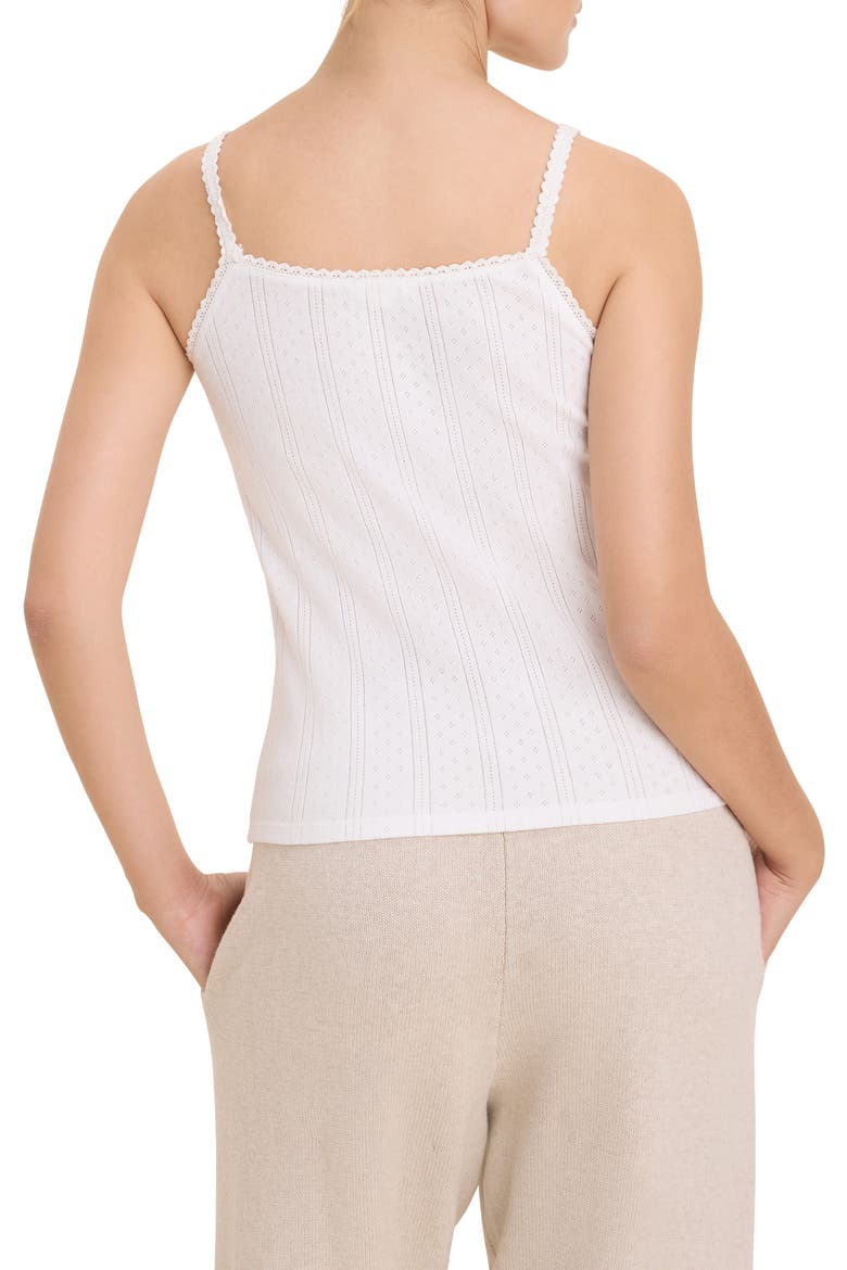 Fiona Cotton Pointelle Tank, Alternate, color, PAPER WHITE