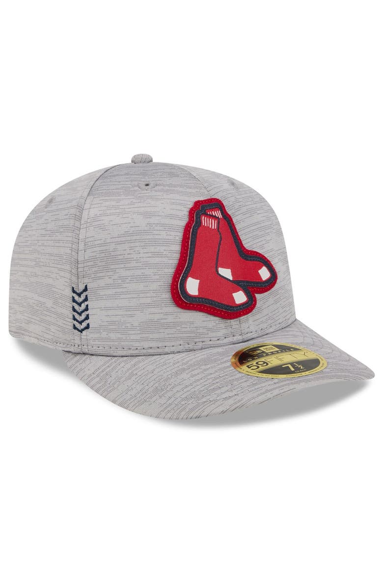 New Era Men's New Era  Gray Boston Red Sox 2024 Clubhouse Low Profile 59FIFTY Fitted Hat, Alternate, color, 