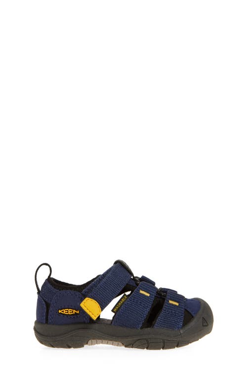 Keen Kids' Newport H2 Sandal In Naval Academy/ Yellow