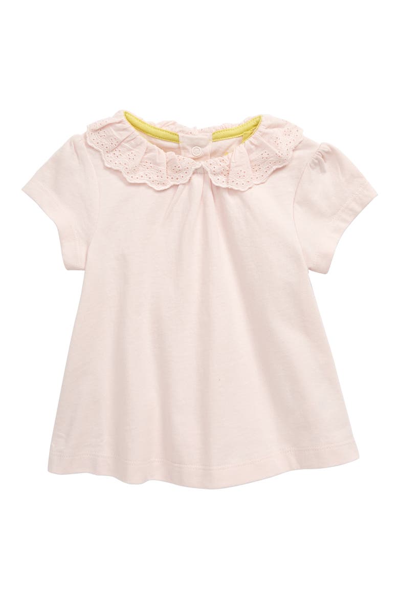 Broderie Collar T-Shirt, Main, color, PARISIAN PINK