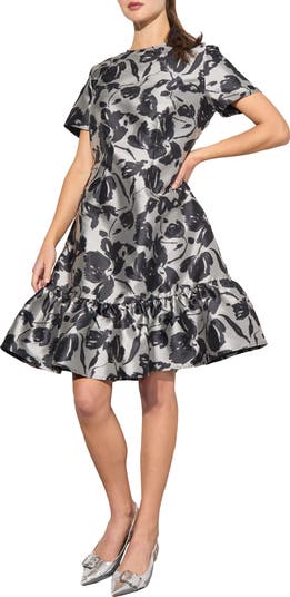 mio♡。Classic Floral Jacquard Dress Fubail / Classic Floral Jacquard Dress