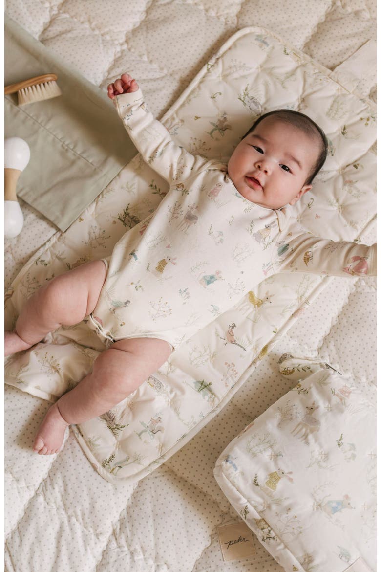 Forest Fable Organic Cotton Bodysuit, Alternate, color, FOREST FABLE