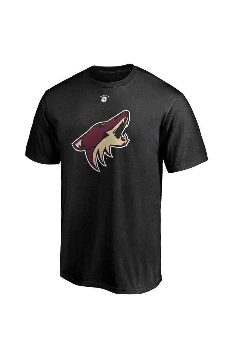 FANATICS Men's Fanatics Branded Paul Bissonnette Black Arizona Coyotes Authentic Stack Retired Player Nickname & Number T-Shirt, Alternate, color, 