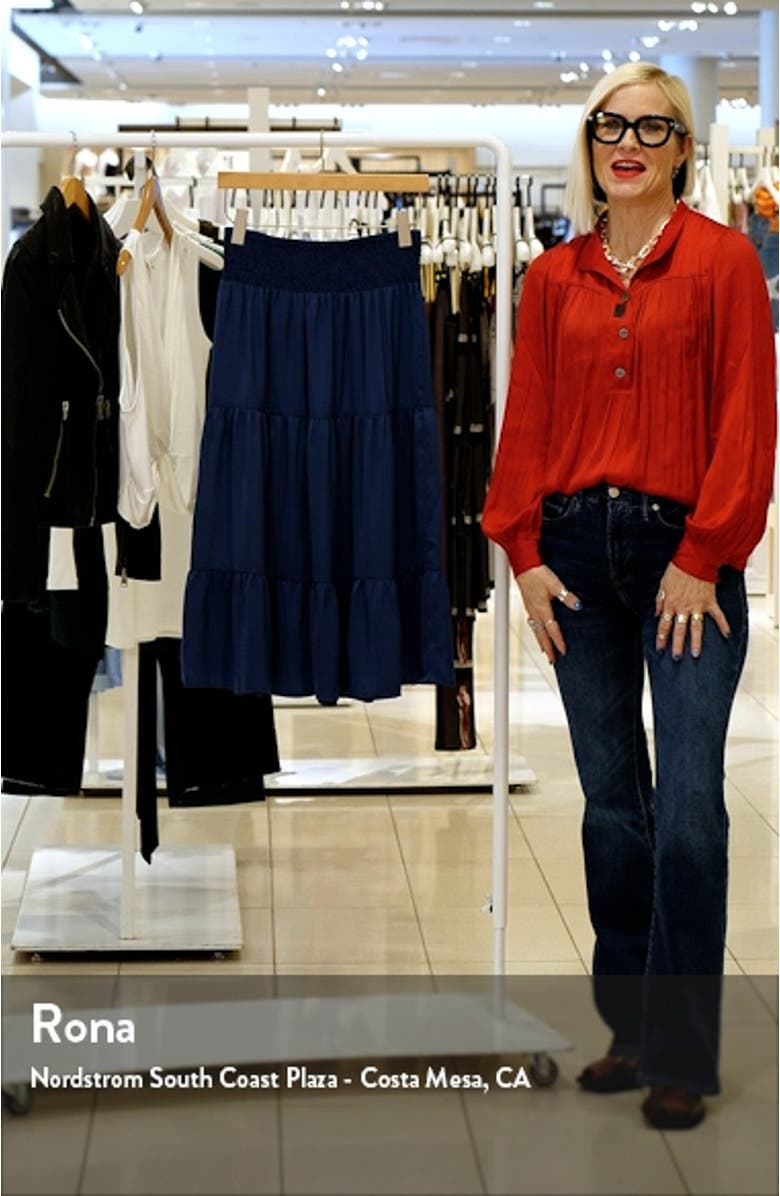 Tiered Soft Drape Skirt, sales video thumbnail