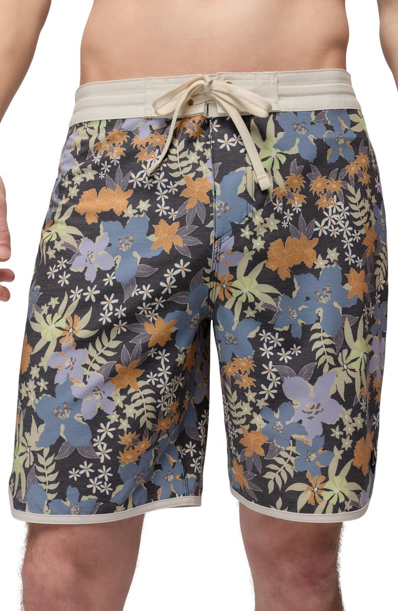 prAna 8-Inch Board Shorts, Alternate, color, Black Summer Nights