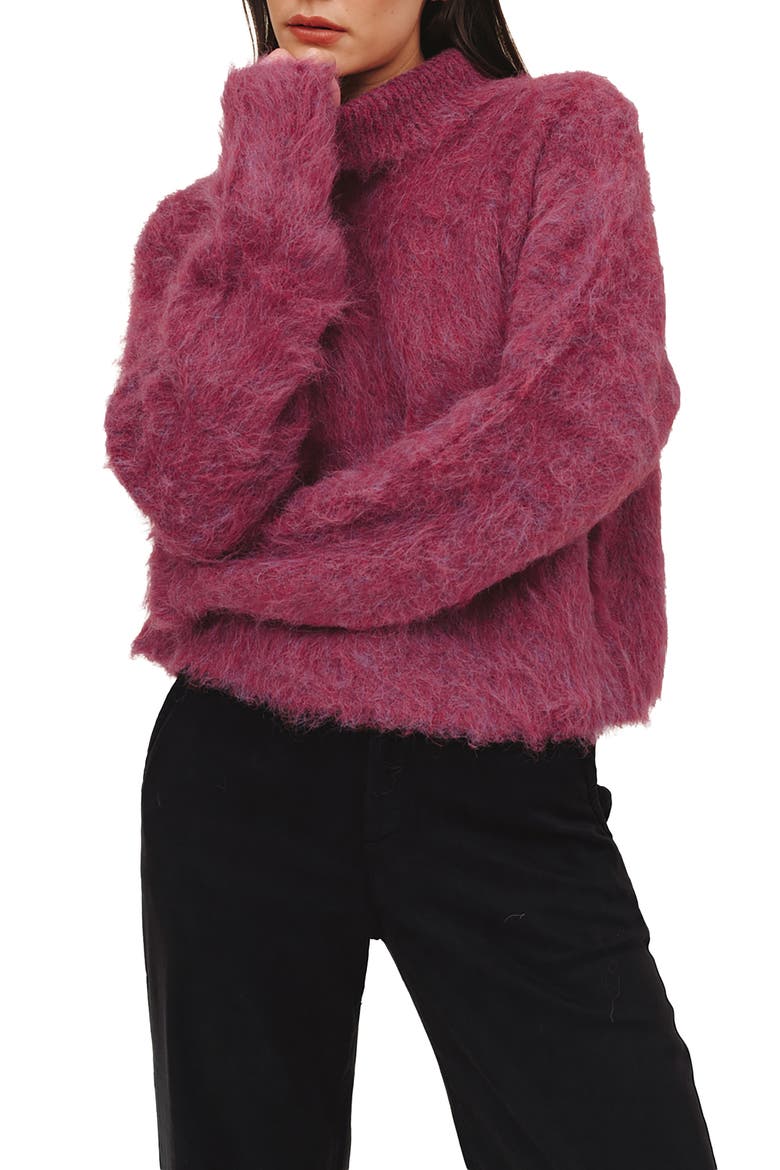 Alpaca Blend Turtleneck Sweater, Main, color, FUCHSIA CLOUD