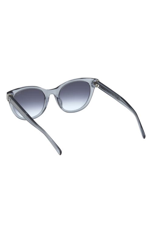 Abercrombie & Fitch 52mm Gradient Cat Eye Sunglasses In Blue