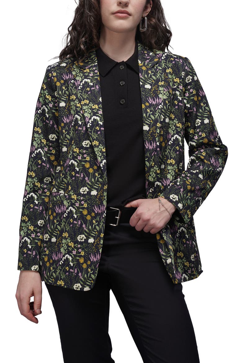 The Empower Notch Lapel Blazer, Main, color, MEADOW NAVY