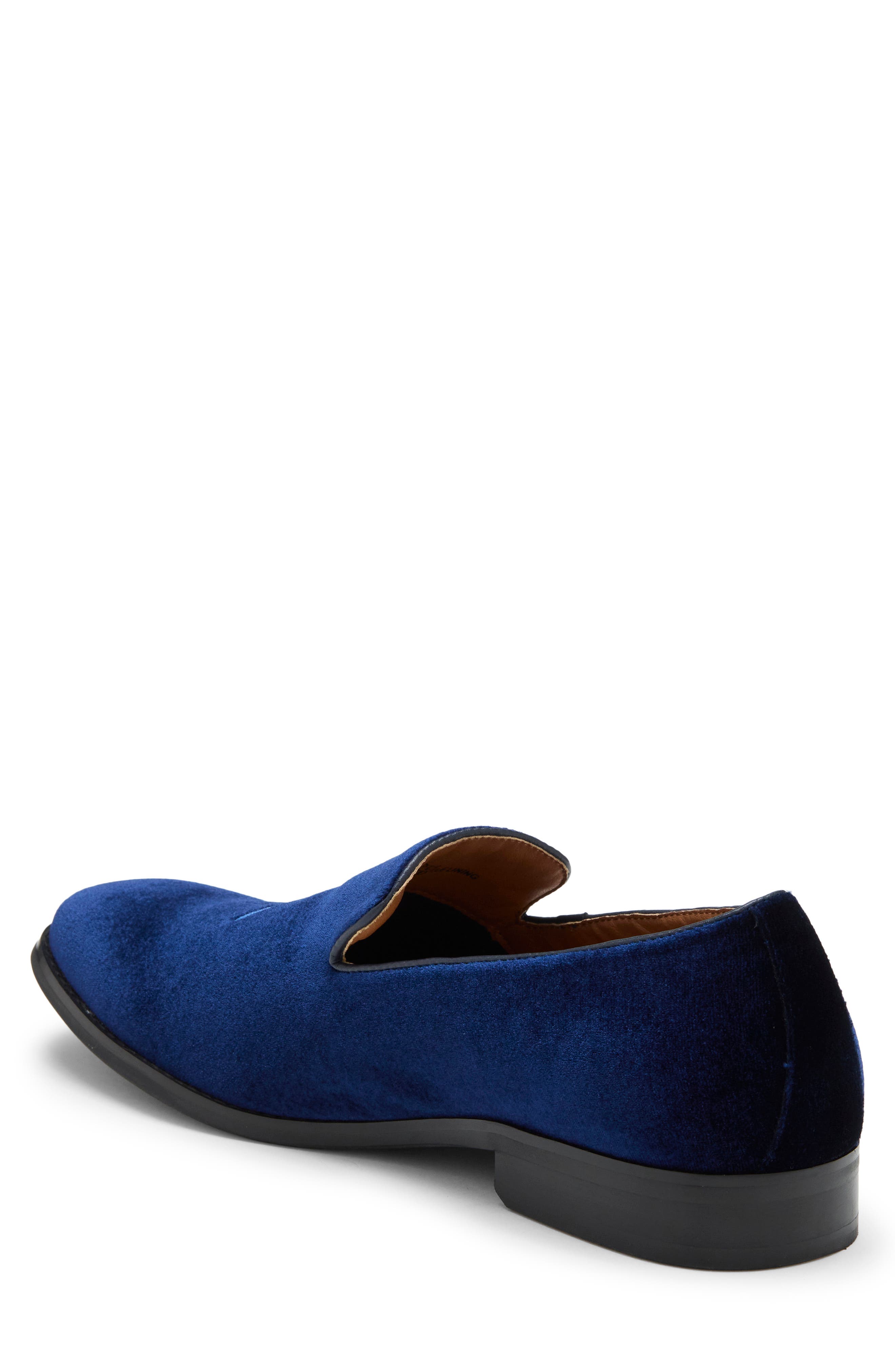 Frank Byrd Velvet Loafer, Alternate, color, NAVY