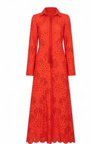 Vasiliki Zahra Embroidered Shirt Dress