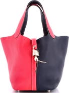 Pre-Owned Hermes Casaque Picotin Lock Bag Clemence PM