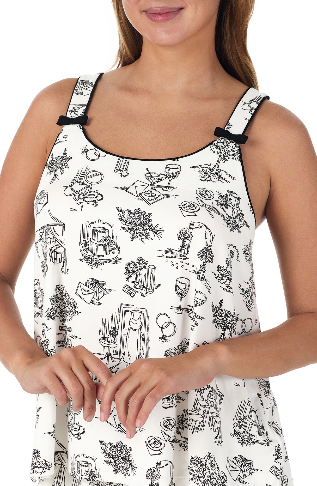 Kate Spade New York Boxer Pajama Tank and Shorts Set (Women) | Nordstrom