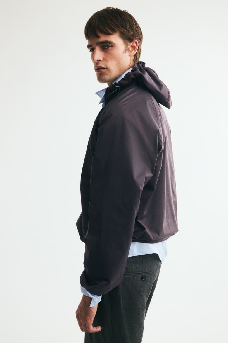 Nylon Windbreaker, Alternate, color, Dark brown