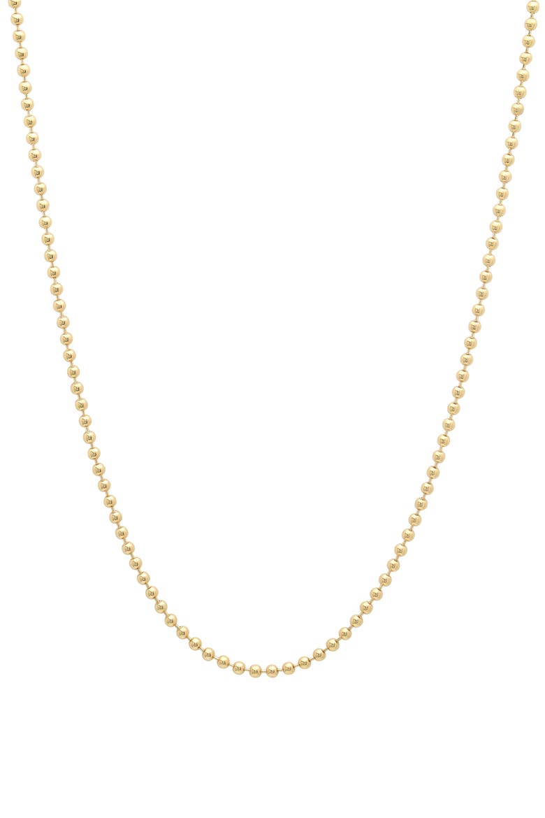 18k Gold Bead Necklace, Main, color, 18K YELLOW GOLD