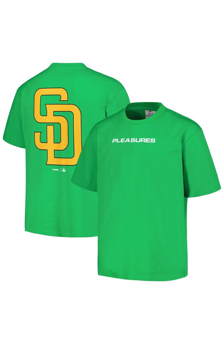 PLEASURES Men's PLEASURES  Green San Diego Padres Ballpark T-Shirt, Main, color, Green