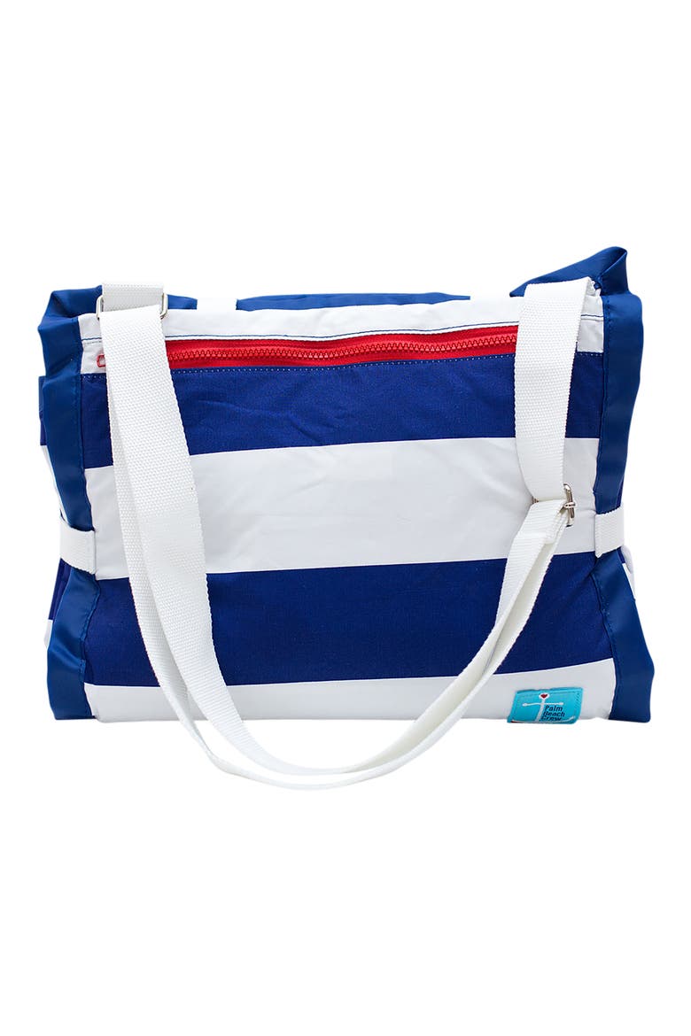 Baby Large Weighted Waterproof Blanket, Alternate, color, CABANA BLUE