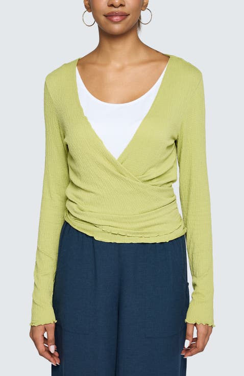 Kai Wrinkled Viscose Jersey Top