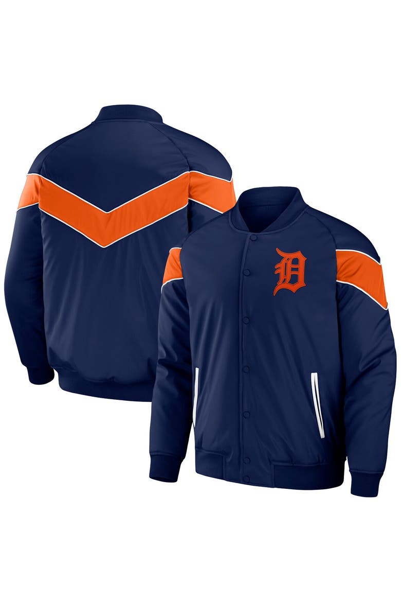 Men's Darius Rucker Collection by Fanatics Navy Detroit Tigers Baseball Raglan Full-Snap Jacket, Alternate, color, Navy