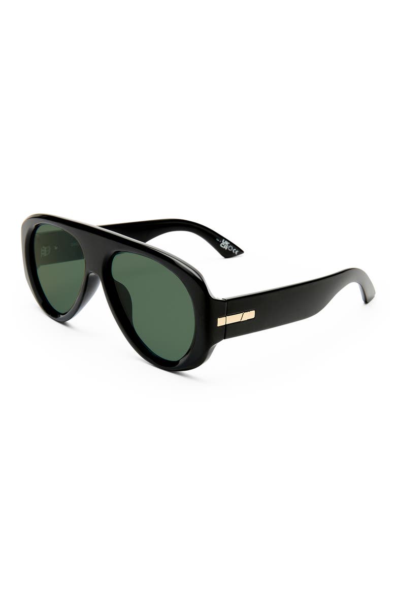 Dream Boat 57mm Polarized Aviator Sunglasses, Alternate, color, BLACK / KHAKI MONO POLARIZED