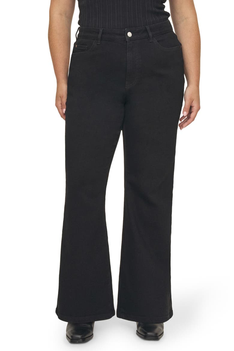 NAO High Waist Bootcut Jeans, Main, color, JET BLACK
