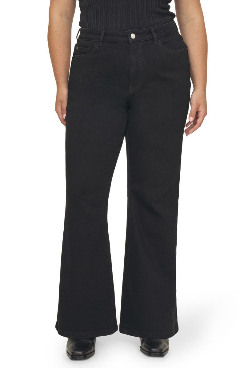 WARP+WEFT NAO High Waist Bootcut Jeans, Main, color, Jet Black