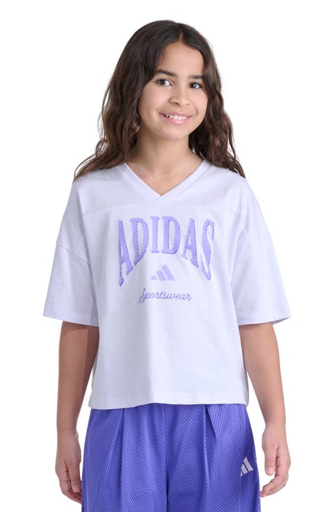 Kids' Collegiate Graphic V-Neck T-Shirt