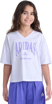 adidas Kids' Collegiate Graphic V-Neck T-Shirt