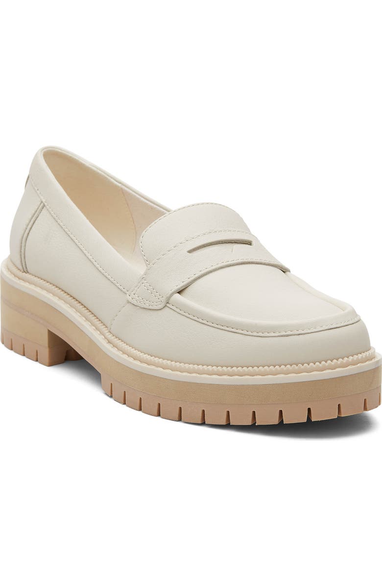 TOMS Cara Platform Penny Loafer, Main, color, Natural