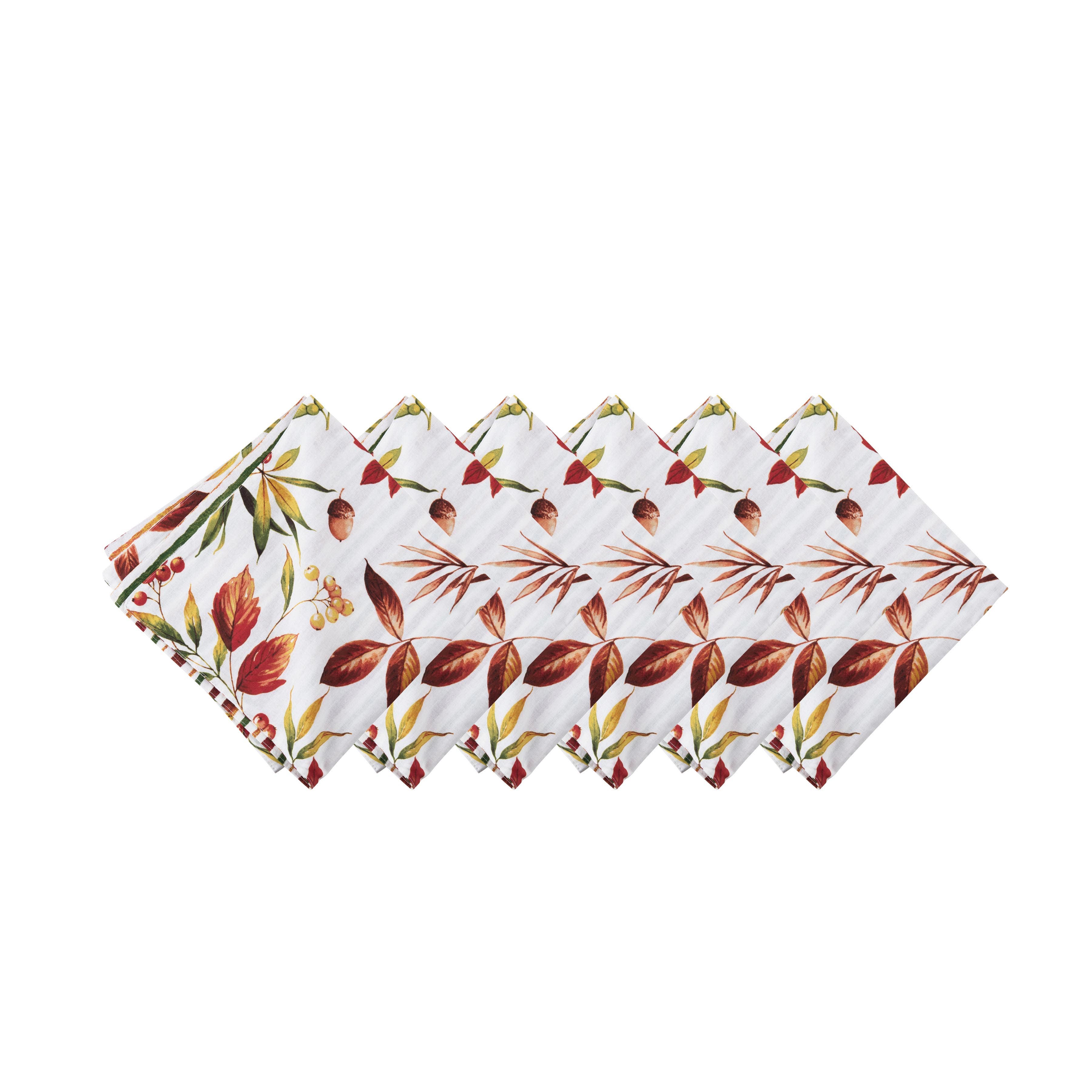 C&F Home Camilla Cloth Napkins, Set of 6 in Red 