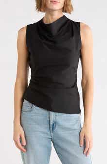 Caden Cowl Neck Cotton Top
