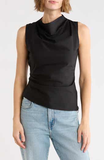 Caden Cowl Neck Cotton Top