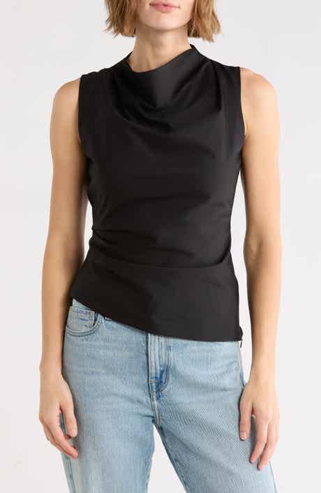 Caden Cowl Neck Cotton Top