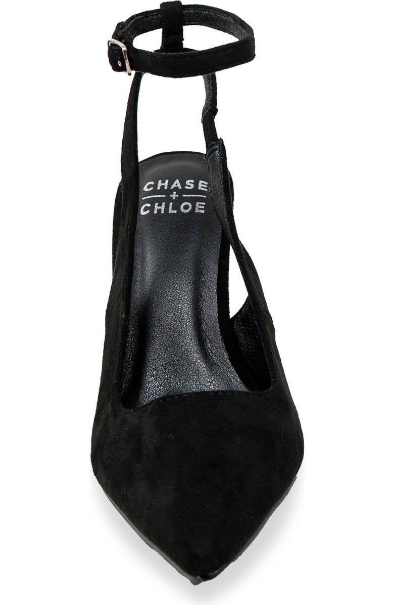 CHASE AND CHLOE Jazir Ankle Strap Pump, Alternate, color, Black