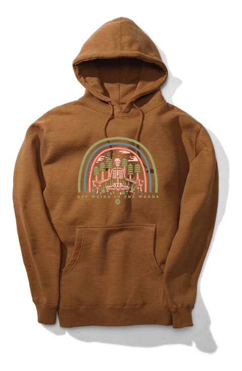 Weird Woods Cotton Blend Graphic Hoodie