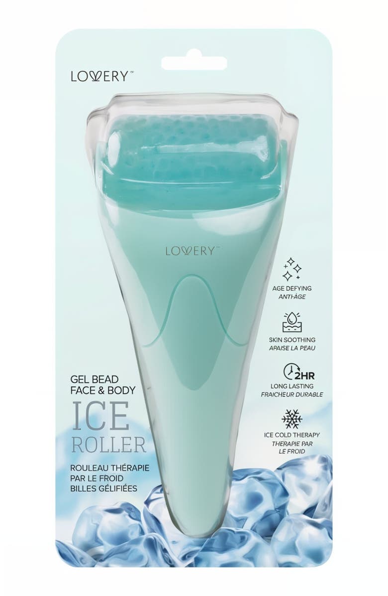 Lovery Gel Bead Face & Body Ice Roller, Refresh, Soothe, and Rejuvenate, Turquoise, Main, color,