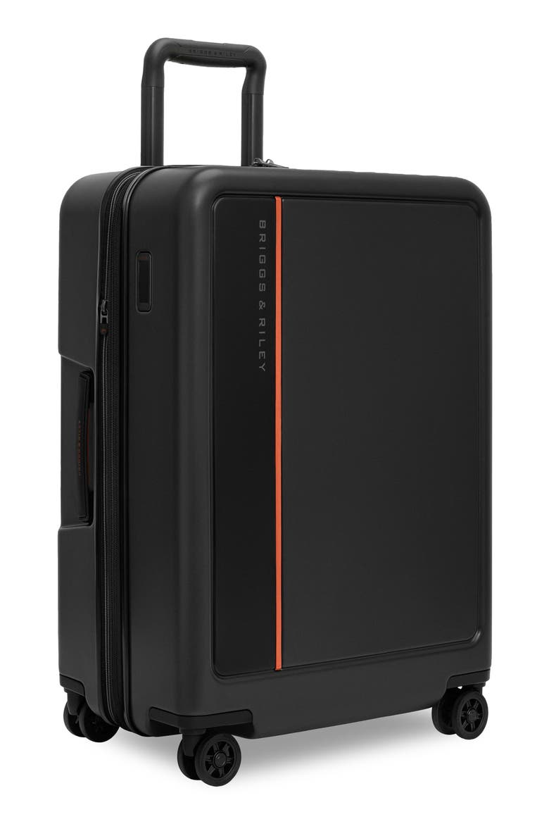 ZDX 27 Inch Hardside Expandable Spinner Suitcase, Alternate, color, BLACK