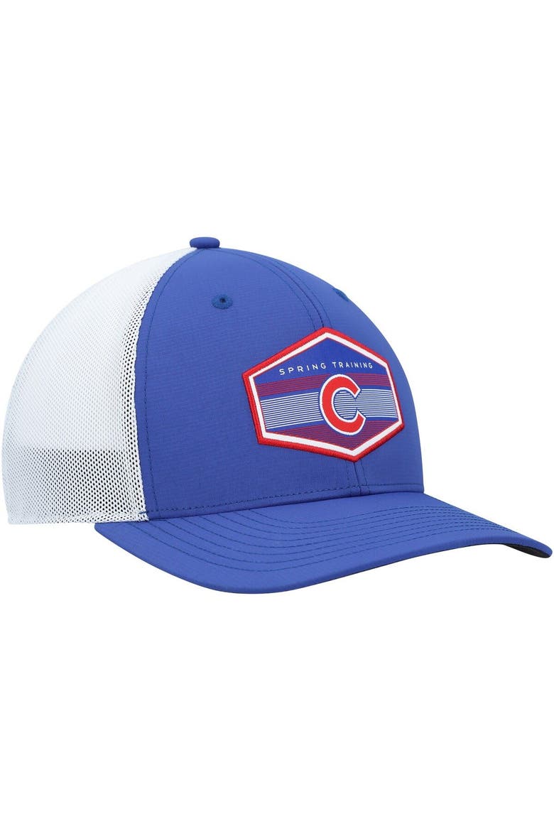 Men's '47 Royal/White Chicago Cubs Spring Training Burgess Trucker Adjustable Hat, Alternate, color, Royal