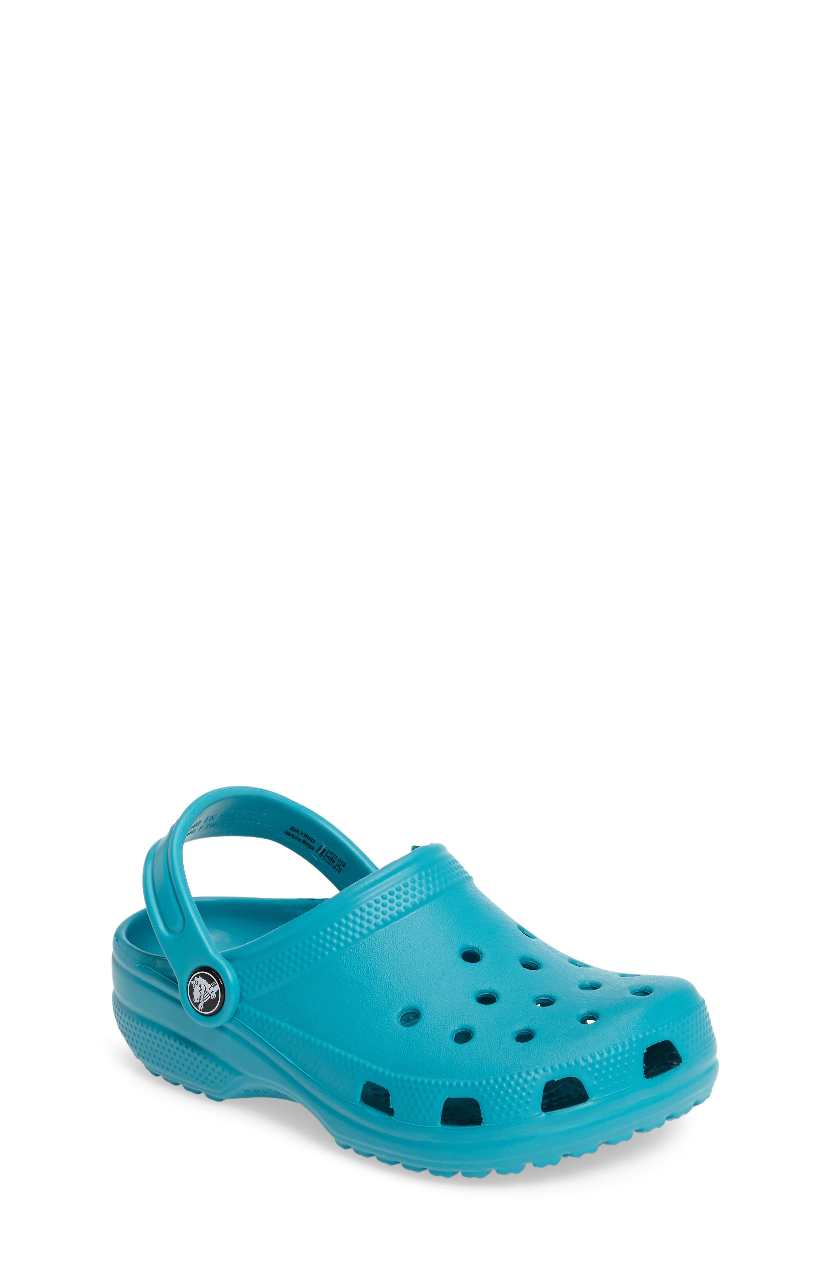 Kids' Classic Clog Sandal, Main, color, TURQUOISE