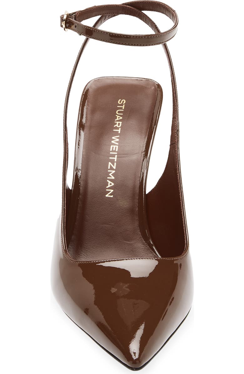 Stuart Weitzman Vinnie 85 Strap Pump, Alternate, color, Walnut