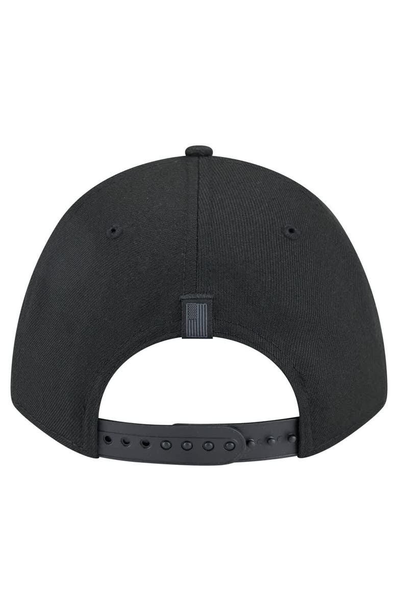 New Era Men's New Era  Black New York Knicks Game Day Flag A-Frame 9FORTY Adjustable Hat, Alternate, color, 