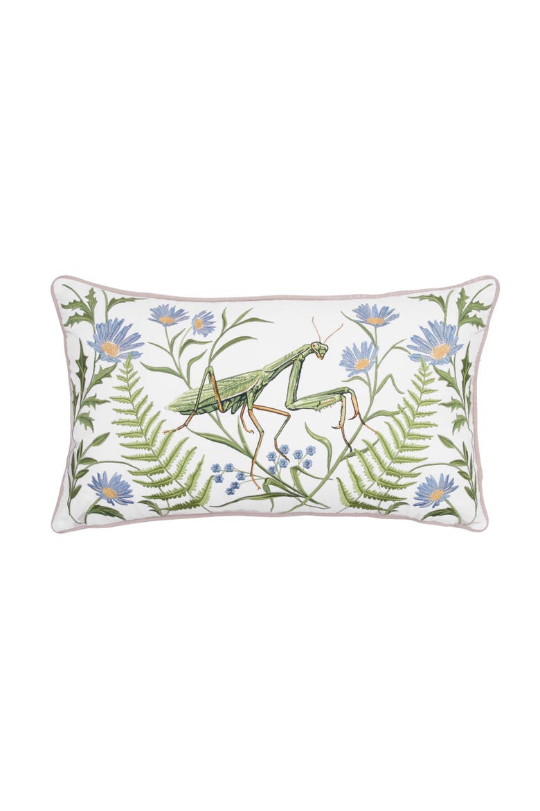 Garden Mantis Outdoor Mini Accent Pillow 12" x 21", Main, color, Green