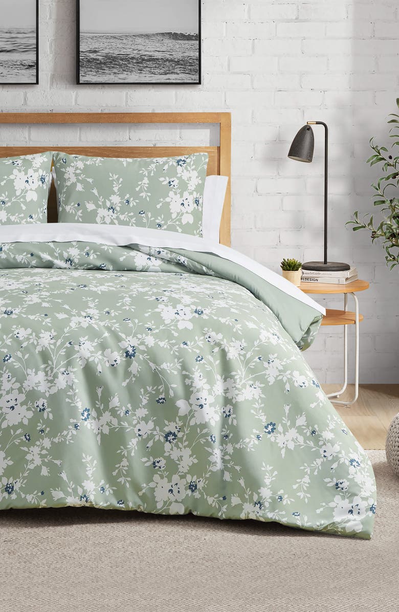 Lucky Brand Fianna 3-Piece Floral Comforter Set, Alternate, color, Sage Green Floral