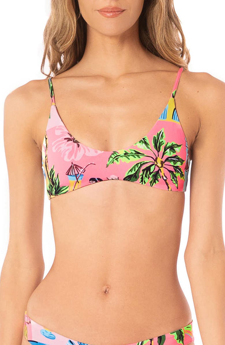Maaji Habana Liberties Reversible Bikini Top, Main, color, 