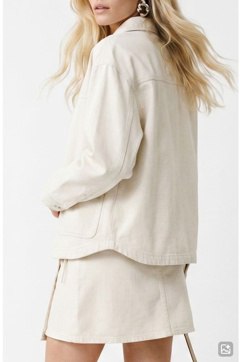 Jamie Denim Shacket, Alternate, color, BIRCH