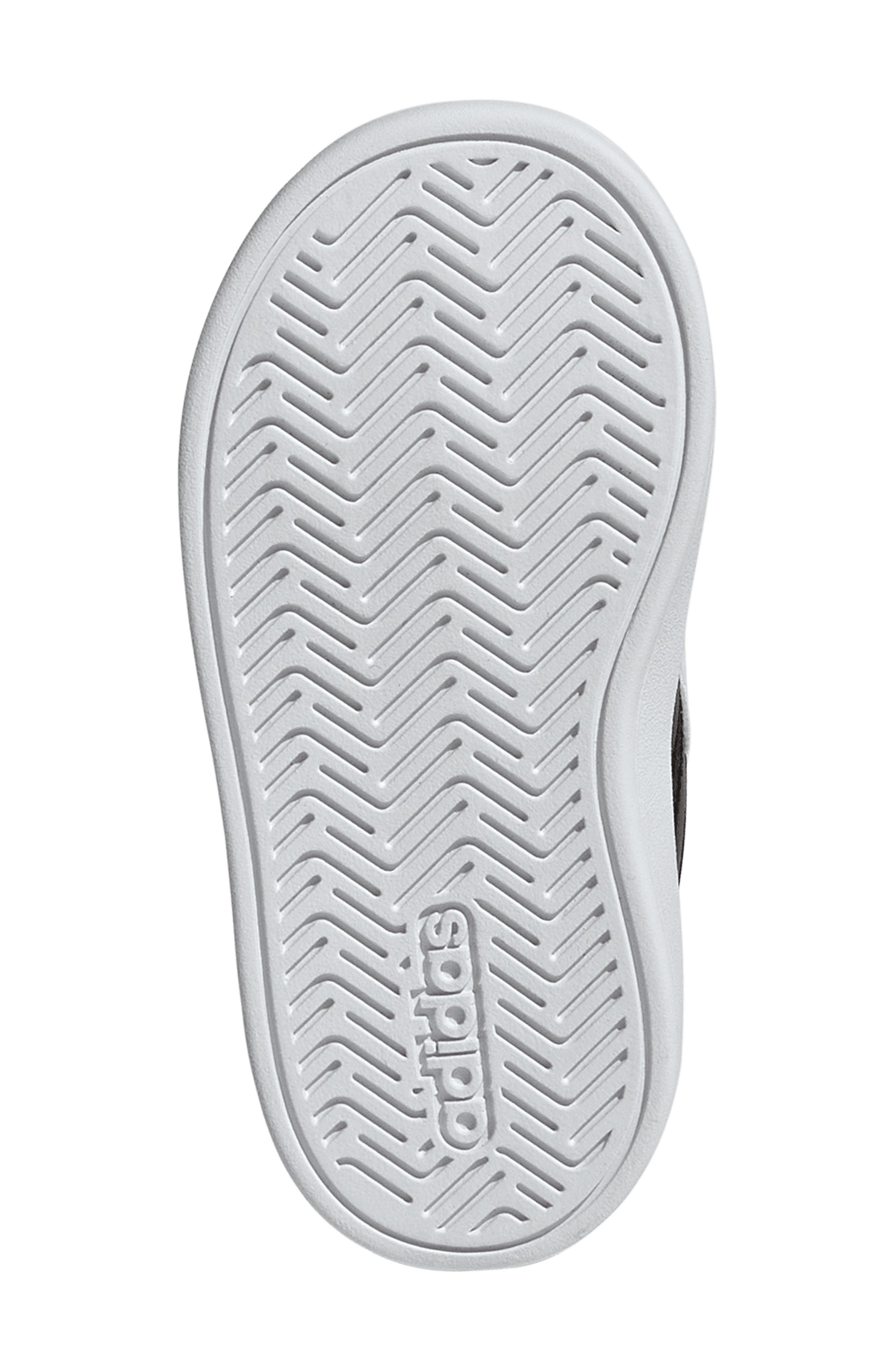 Kids' Grand Court Sneaker, Alternate, color, FOOTWEAR WHITE/ CORE BLACK
