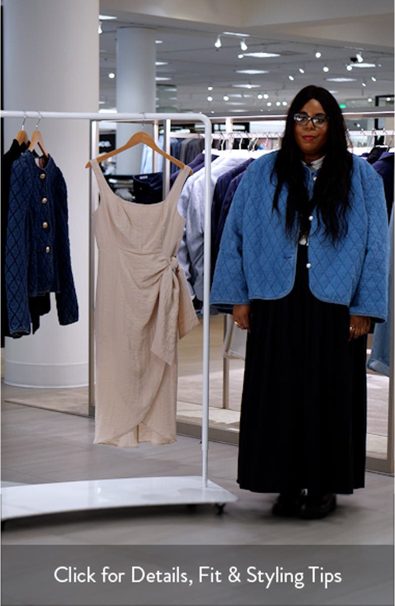 Wrap Skirt Sleeveless Midi Dress, sales video thumbnail