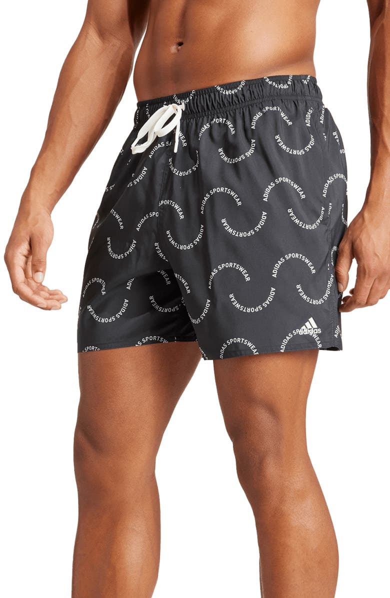adidas Wave Logo Classic Swim Shorts, Alternate, color,