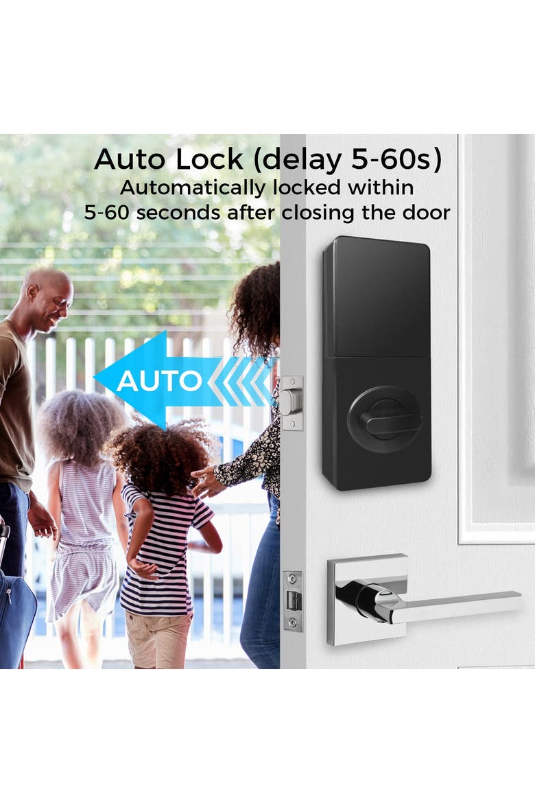 Smart WiFi Keyless Entry Deadbolt, Alternate, color, Matte Black