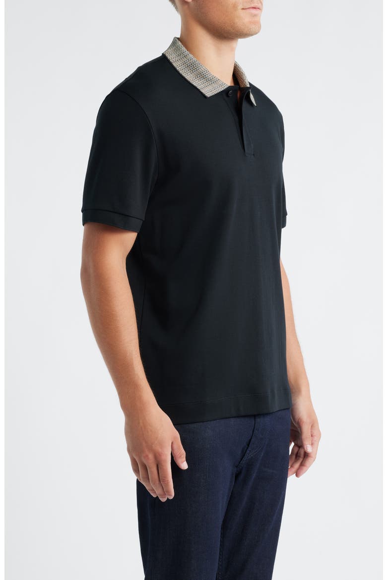H-Parlay Polo, Alternate, color, BLACK