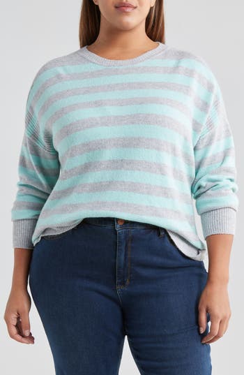 CASLON CASLON® STRIPE CREWNECK SWEATER